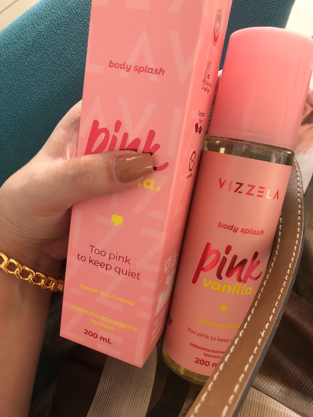 Customer photo review of Body Splash Deo Colônia Pink Vanilla - Vizzela