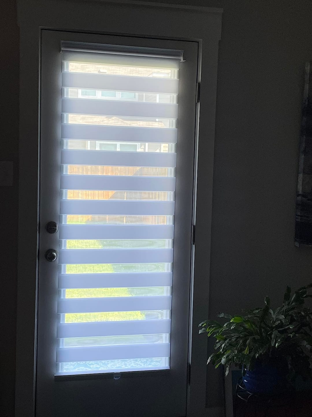 Customer photo review of Custom Dual Layer Zebra Shades