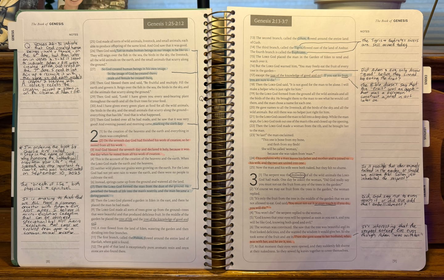 Customer photo review of Spiral Bible™ - NLT - Ultimate Study Bundle (Hardcover)