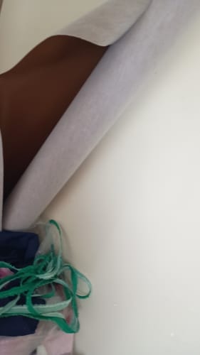 Customer photo review of CEDRO 0.8MM COM FUNDO DE MALHA COR CARAMELO