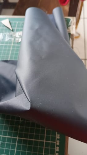 Customer photo review of NYLON 190T EMBORRACHADO COR PRETO