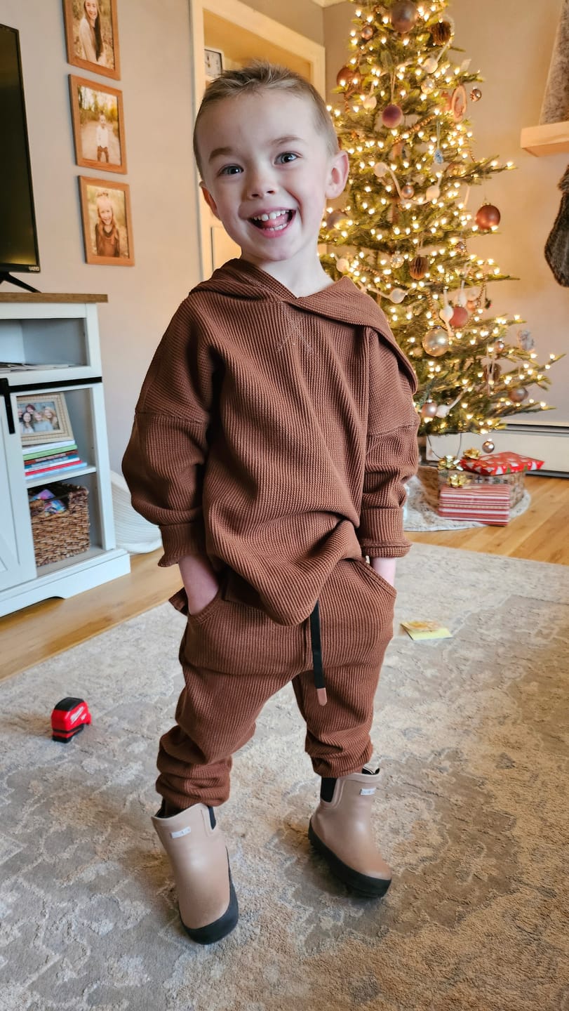 Customer photo review of Waffle Set in Rust