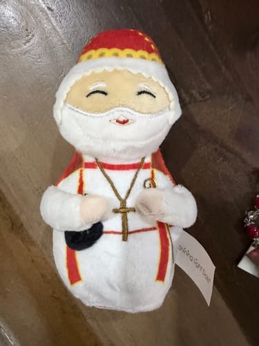 Customer photo review of Mini St. Nicholas Plush Doll