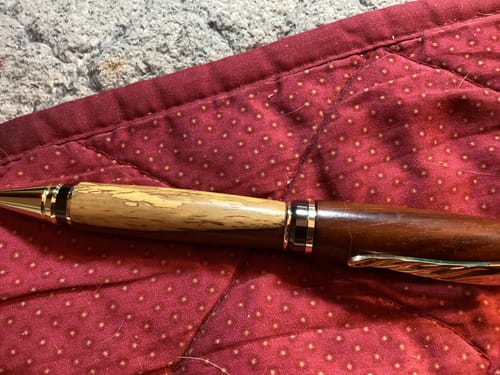 Customer photo review of Cocobolo Turning Wood Blank