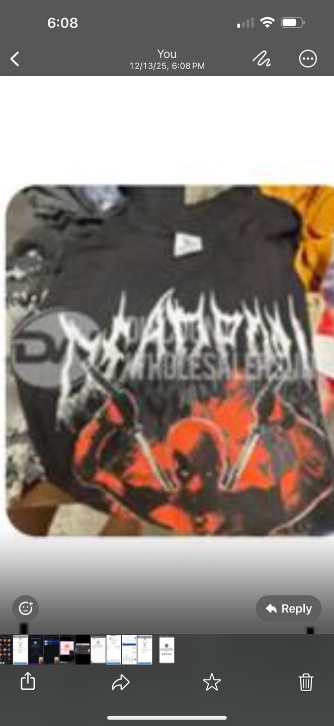 Customer photo review of Assorted Miscellaneous Apparel Mix- Anime, Character Tees, Marvel & More (50 Pcs Lot)