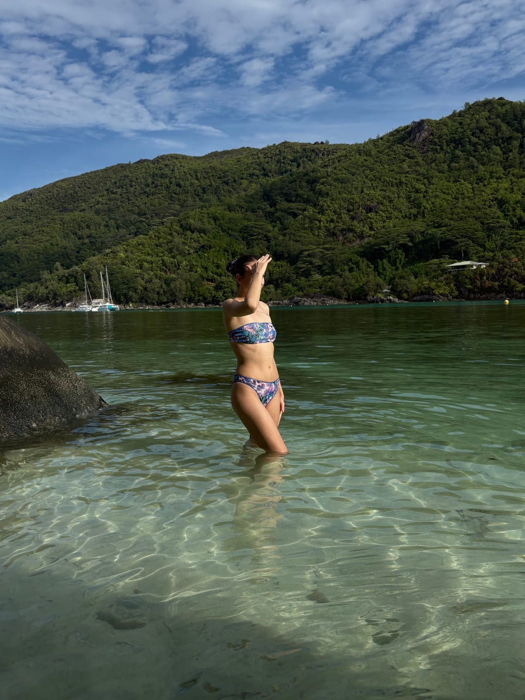 Customer photo review of Tan Through Bando & Brazilian Bottom