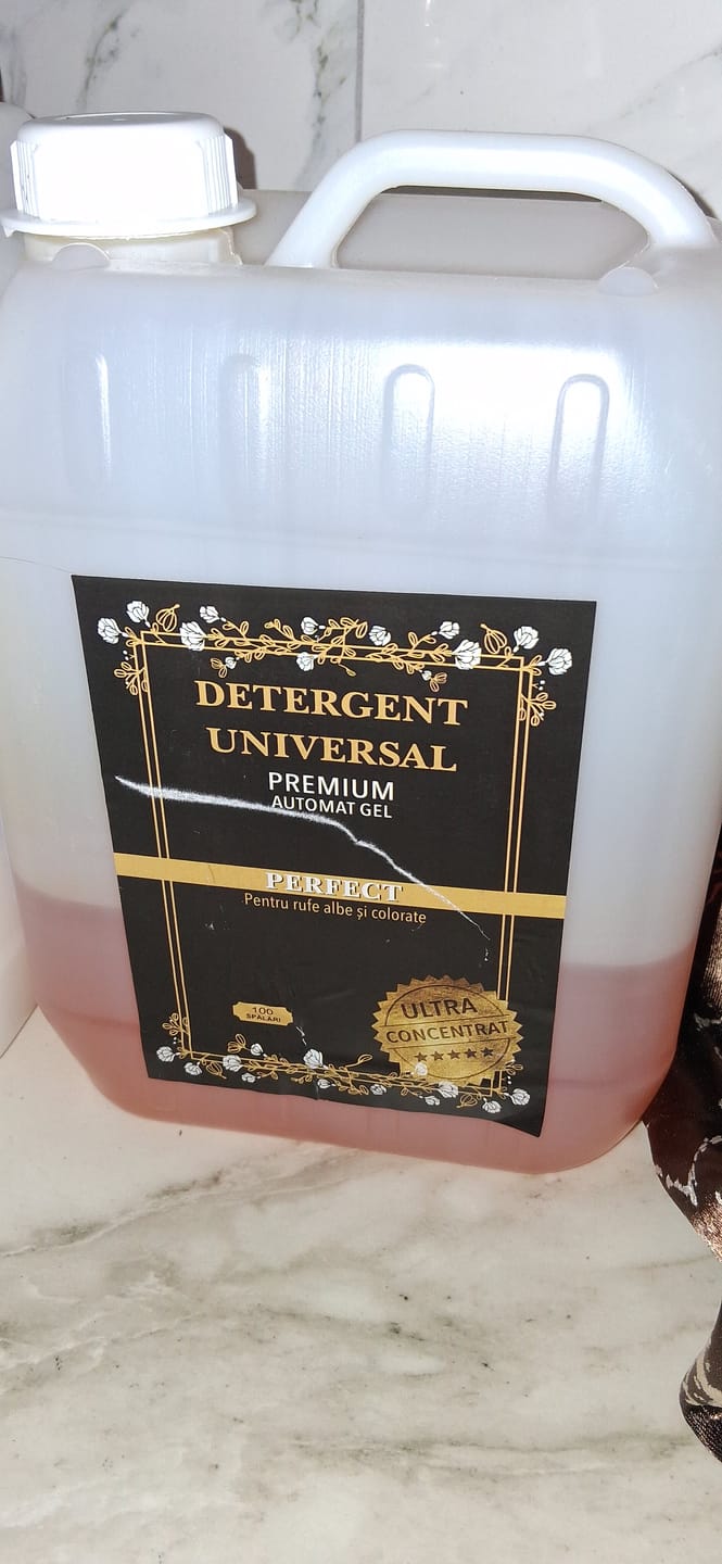 Customer photo review of Pachet 2x Detergent Universal Gel Portocaliu 10L + 1x Balsam White Musk Deluxe