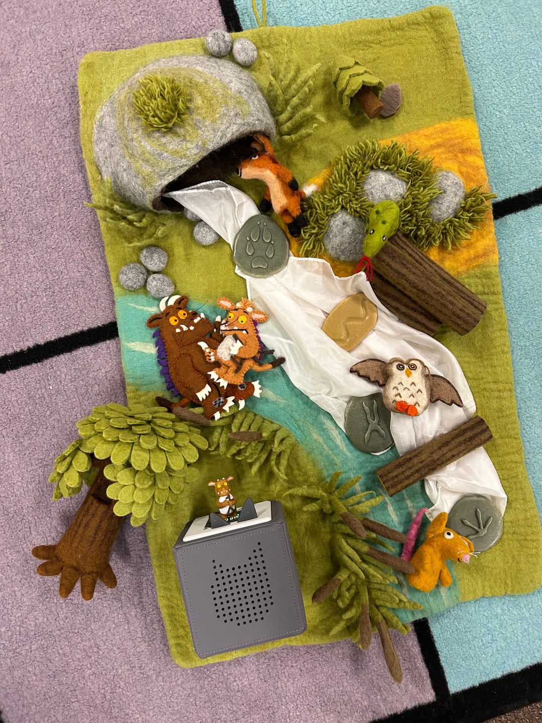 Customer photo review of The Gruffalo's Child® Finger Puppets Set