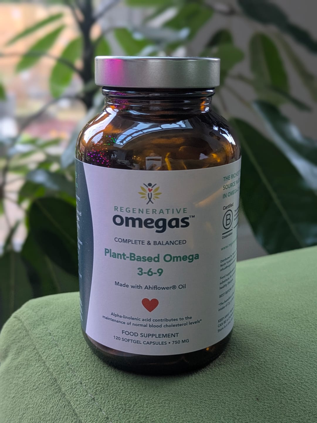 Customer photo review of Regenerative Omegas - Ahiflower Oil, Fish-Free 120 Softgels (40 day supply)