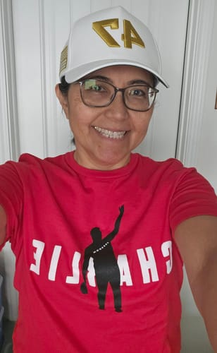 Customer photo review of Air Charlie T-Shirt