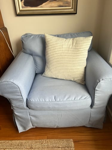 Customer photo review of Ektorp Armchair Cover