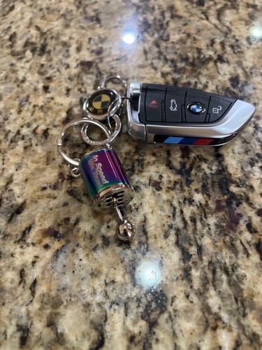 Customer photo review of Functional Shifter Keychain