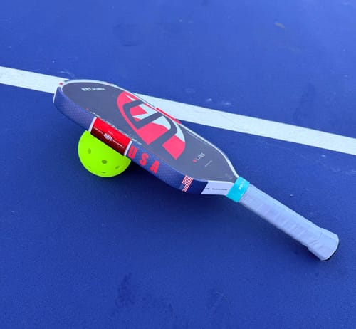 Customer photo review of Stars & Stripes Edge Tape (3 pack) - Pickleball Paddle Edge Tape