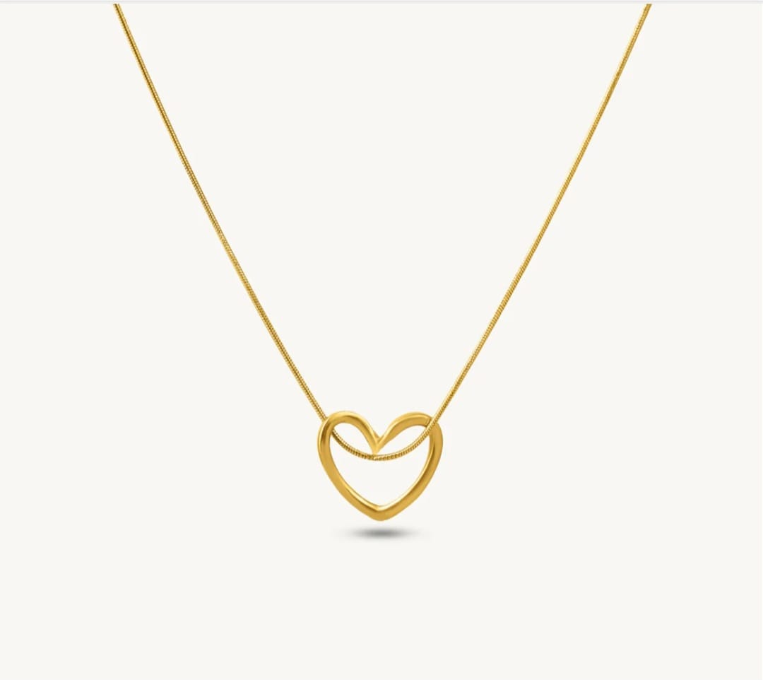 Customer photo review of Artful Open-Heart Necklace