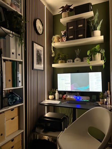 Customer photo review of Acoustic Slat Wall Panel - Walnut