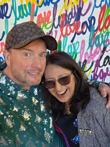 Customer photo review of Barry. Wang Christmas Hunter Green White Xmas Pattern Silk Mens Shirt