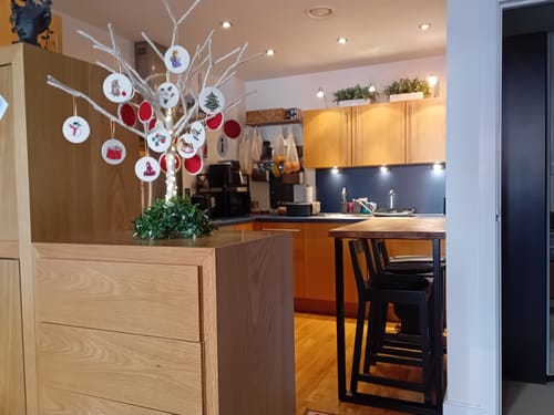 Customer photo review of Industrial Breakfast Bar | Counter