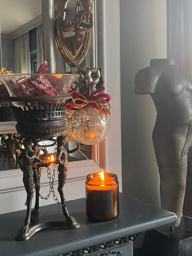 Customer photo review of Candela profumata e mangiaodori - "Baci di Talco"