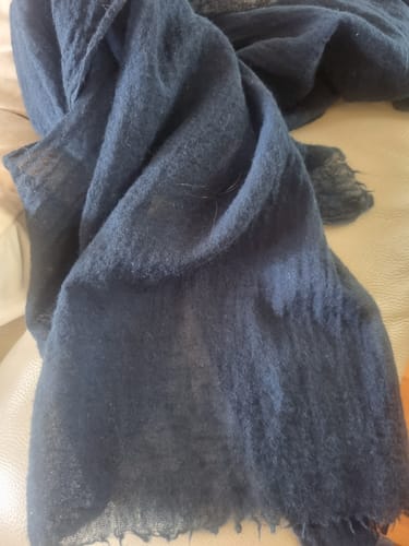 Customer photo review of Flick Boiled Wool Scarf (Available in 7 Colours)