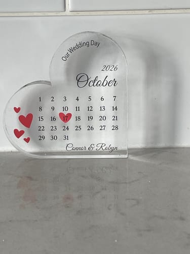 Customer photo review of Best Day Ever Heart - Red Hearts