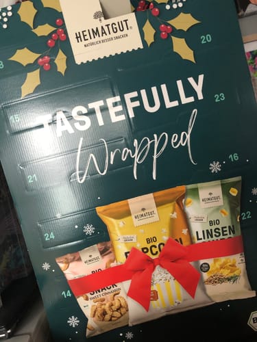 Kundenbewertung mit Foto zu Heimatgut Bio Snack Adventskalender