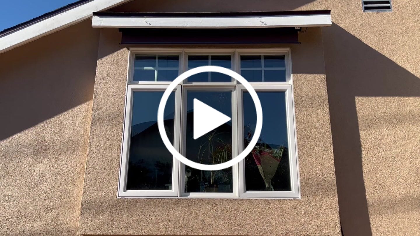 Customer video review of SmartWings Motorized Outdoor Shades 1%/3%/5% Openness