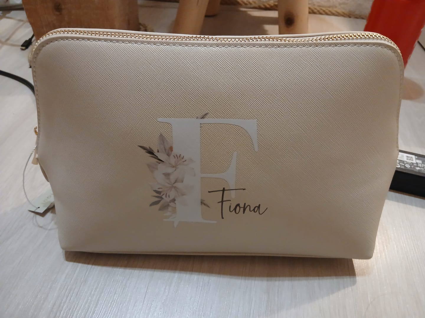 Customer photo review of Deine Initiale - Individuelle PU Kosmetiktasche