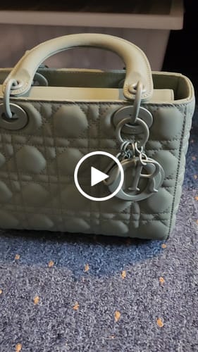 Customer video review of MEDIUM LADY 20 BAG IN GREY CALFSKIN
