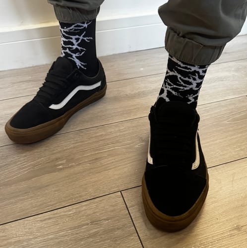 Customer photo review of Roots | Compression Shred Socks