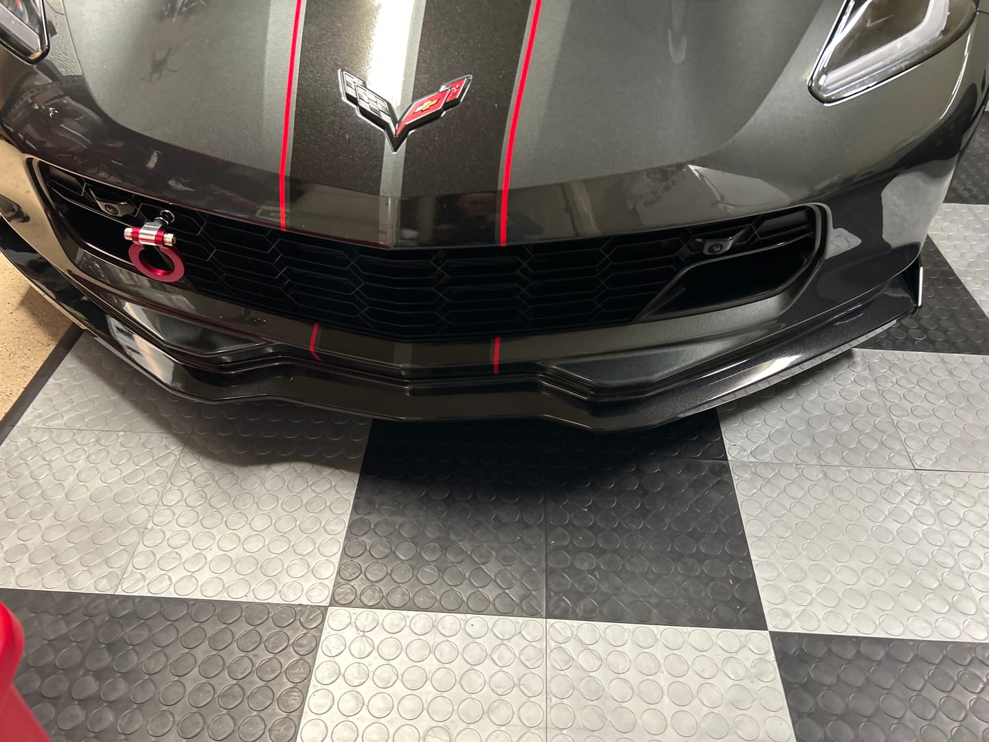 Customer photo review of Chevrolet Corvette C7 Stage 2 Front Splitter With Side End Caps