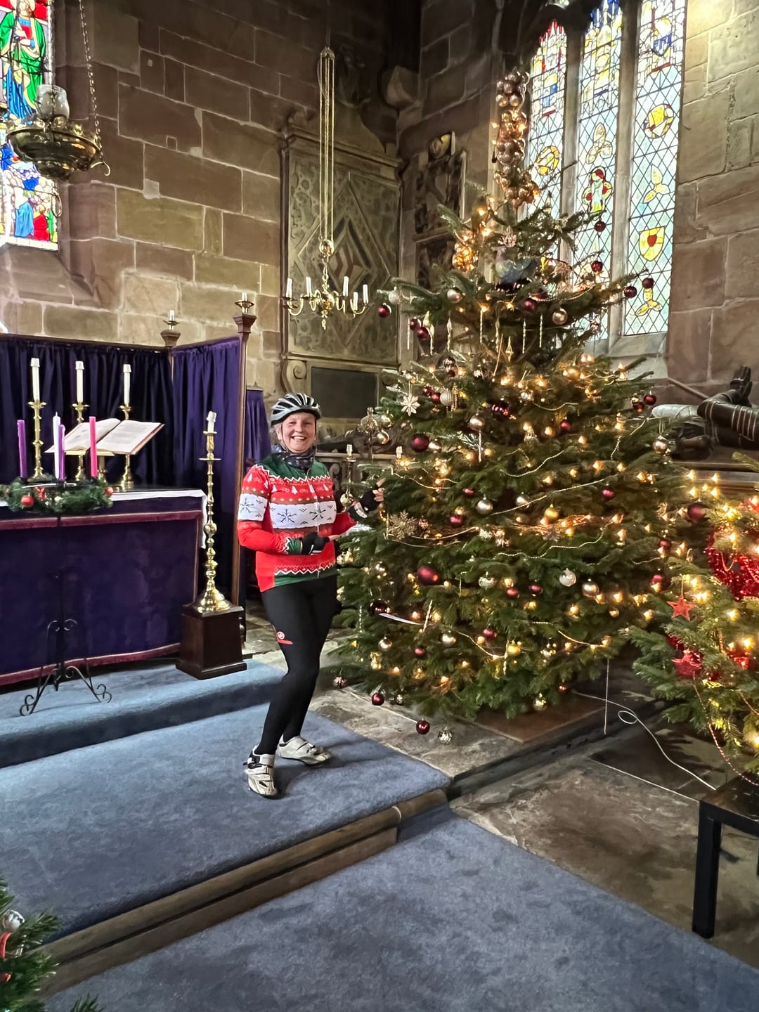Customer photo review of Christmas Jumper Jersey - Long Sleeve