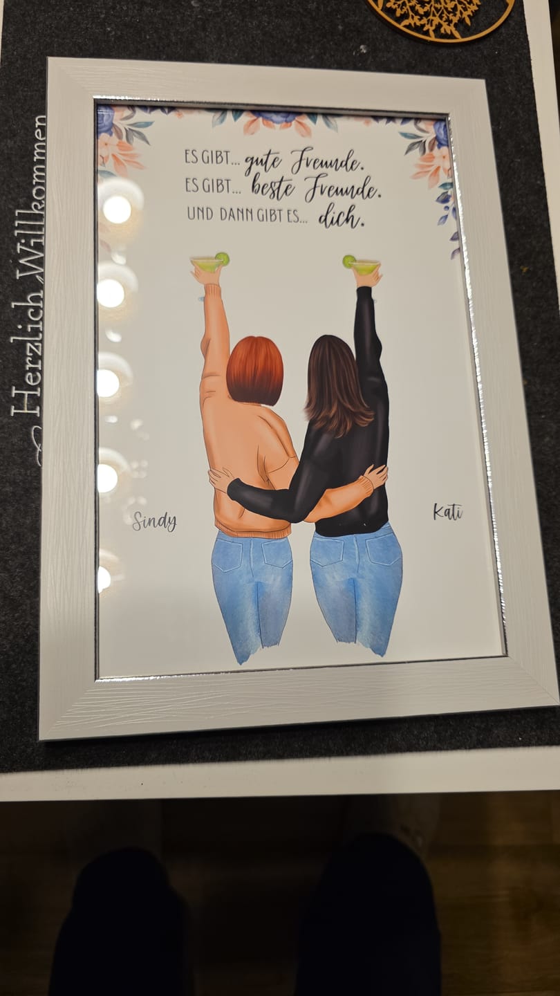 Customer photo review of Best Friends Forever - Personalisiertes Poster