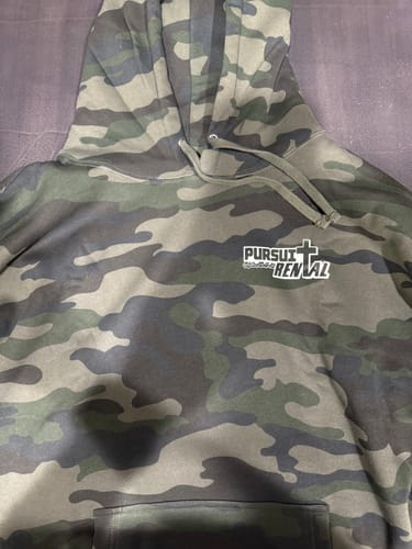 Customer photo review of Custom Heavyweight Camo-Styled Hoodie - IND4000