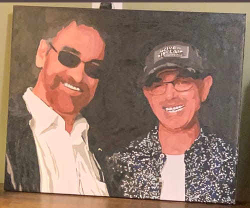 Customer photo review of Custom Portrait Paint By Numbers