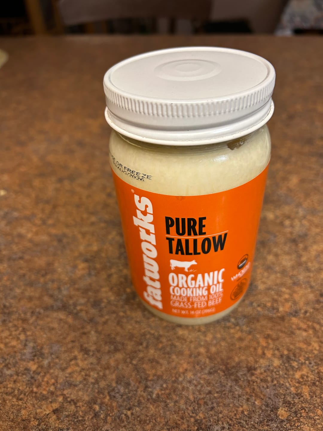 Customer photo review of Organic Grass Fed Beef Tallow (14 oz)