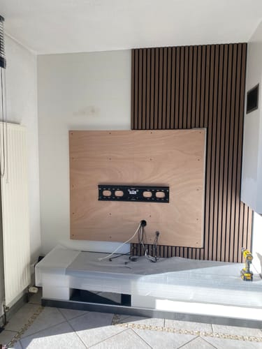 Customer photo review of Panneau PVC Effet Marbre Blanc – Étanche Salle de Bain / Douche