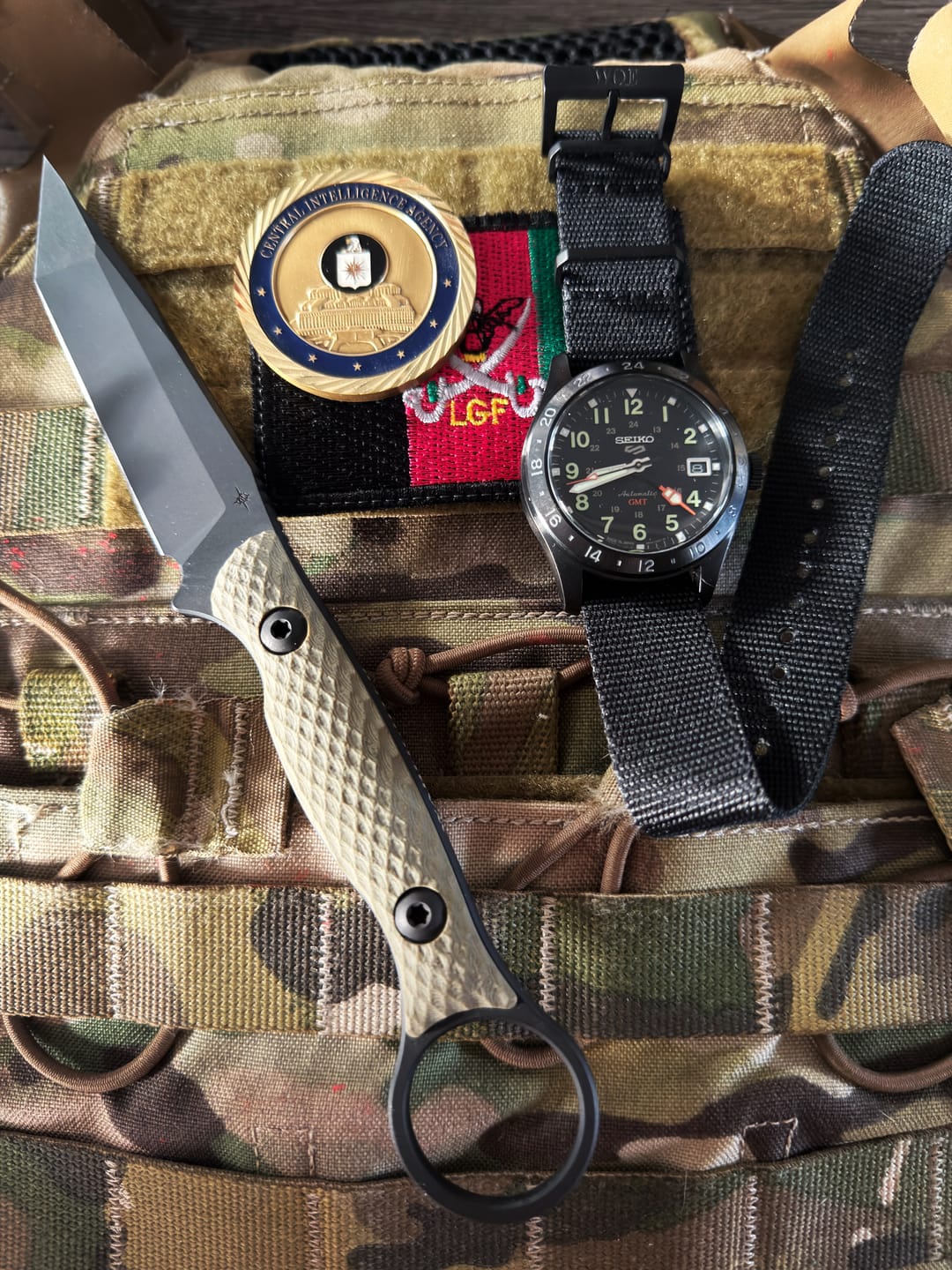 Customer photo review of Five Eye Nylon Watch Strap - PVD/Black