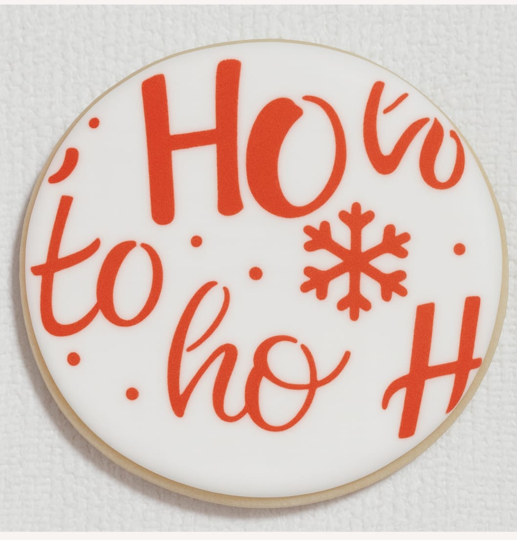 Customer photo review of Ho Ho Ho Cookie Stencil
