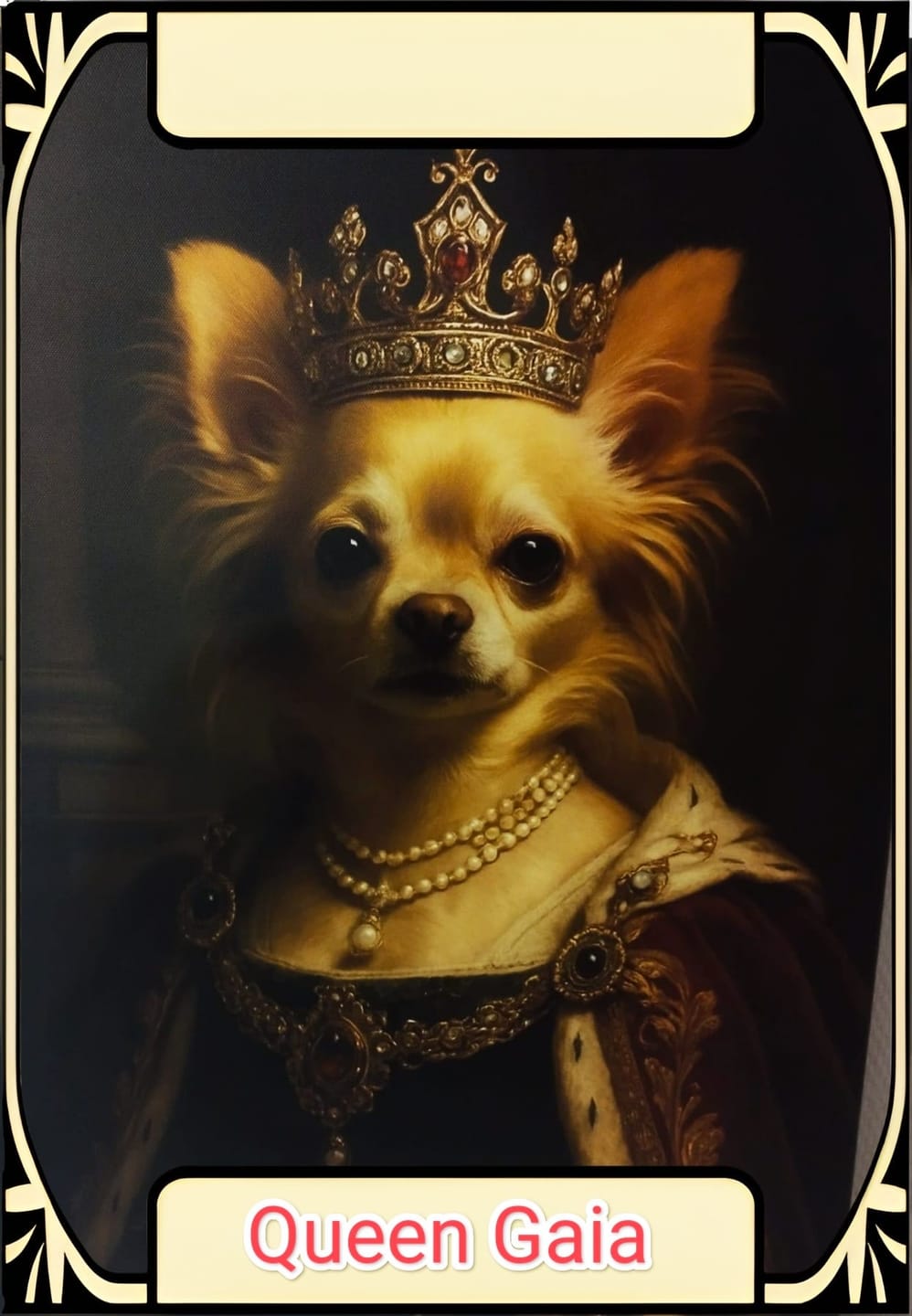 Customer photo review of Toile personnalisée - Portrait royal