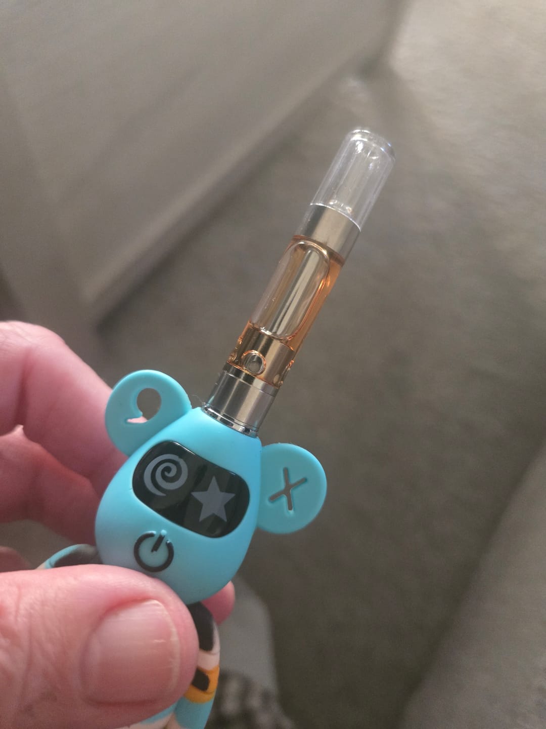 Customer photo review of 1 Gram HHC Vape Cartridge - Blue Milk | Hybrid
