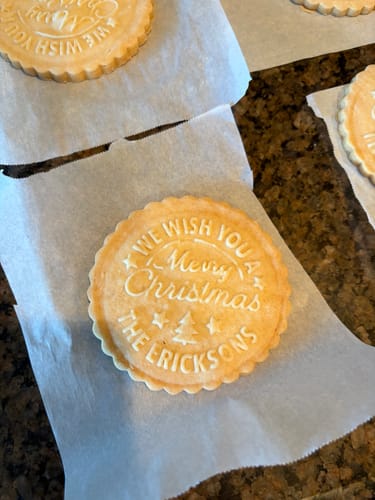 Customer photo review of Custom Christmas Cookie Stamp Embosser - Design #1