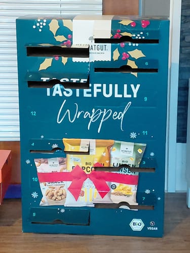 Kundenbewertung mit Foto zu Heimatgut Bio Snack Adventskalender