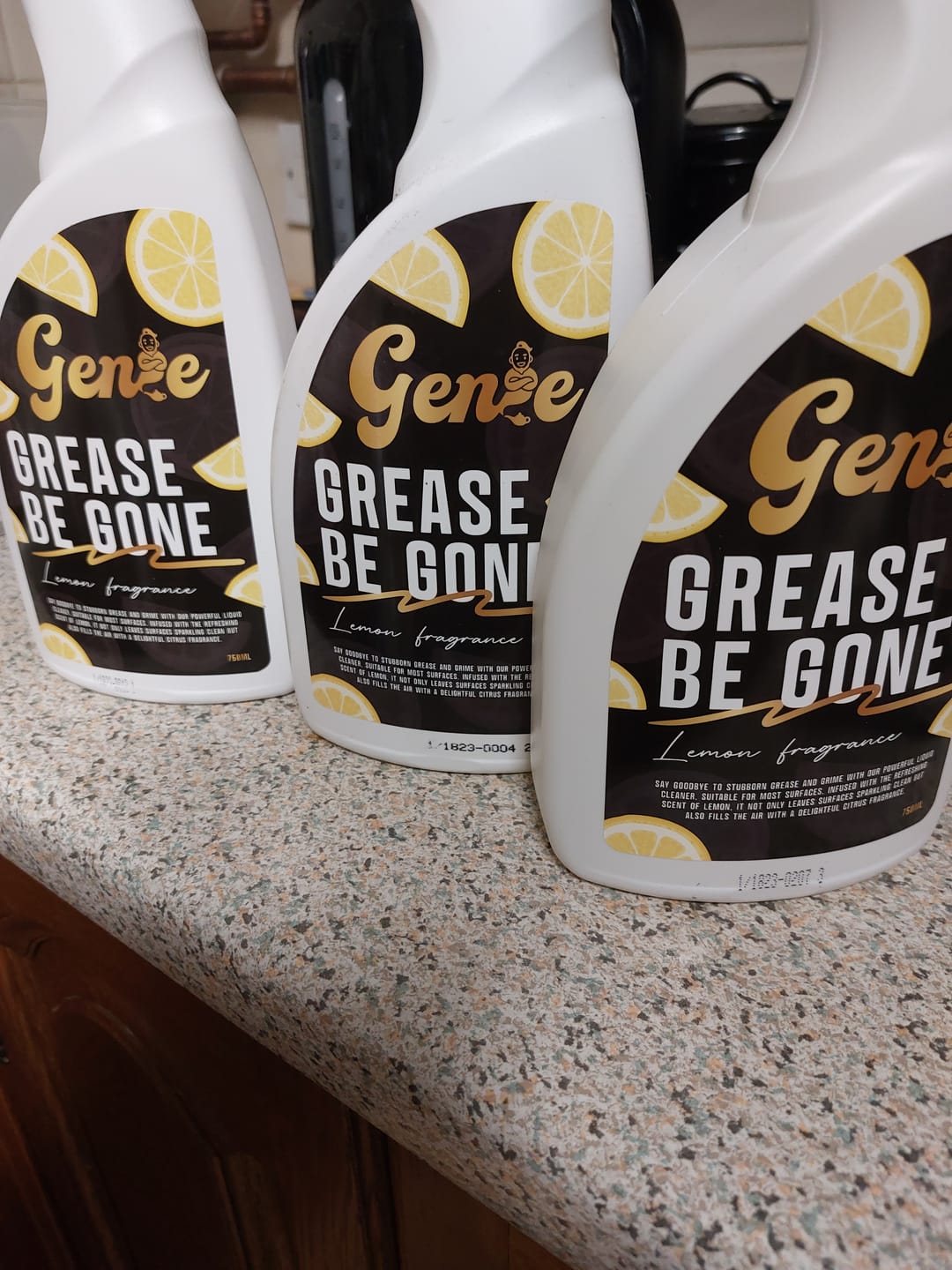 Customer photo review of Genie Grease Be Gone