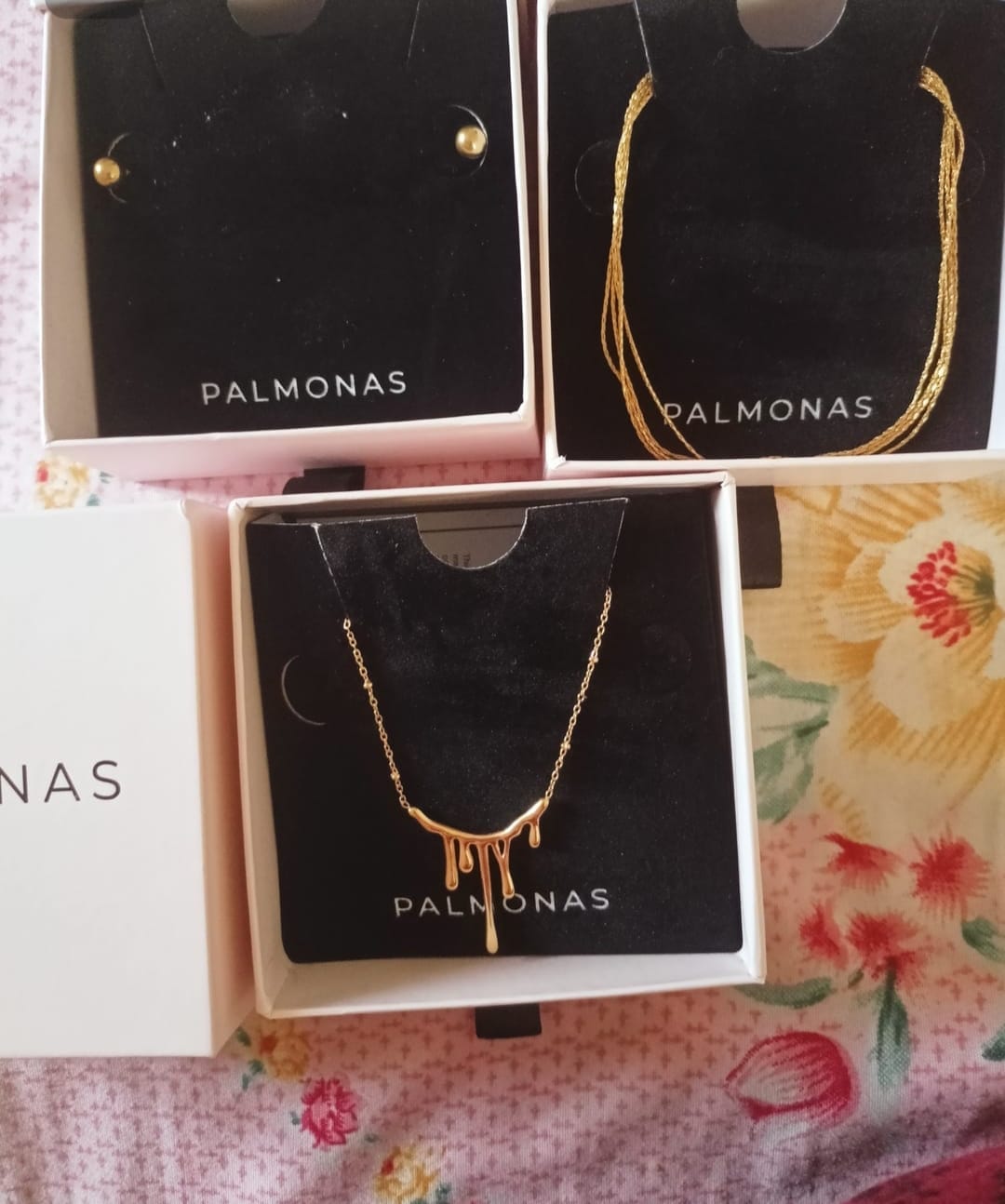 Customer photo review of Golden Layered Choker