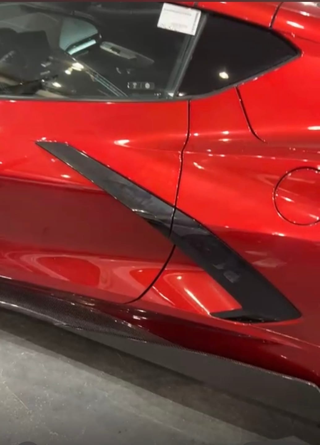 Customer photo review of Corvette C8 Stingray Front Splitter & Side Skirts [5VM Package]