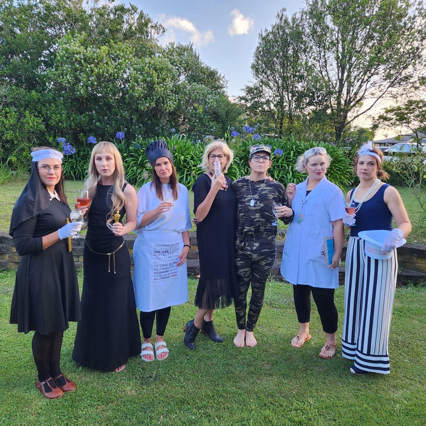 Customer photo review of A Wine Tasting Themed Murder Mystery Game Kit