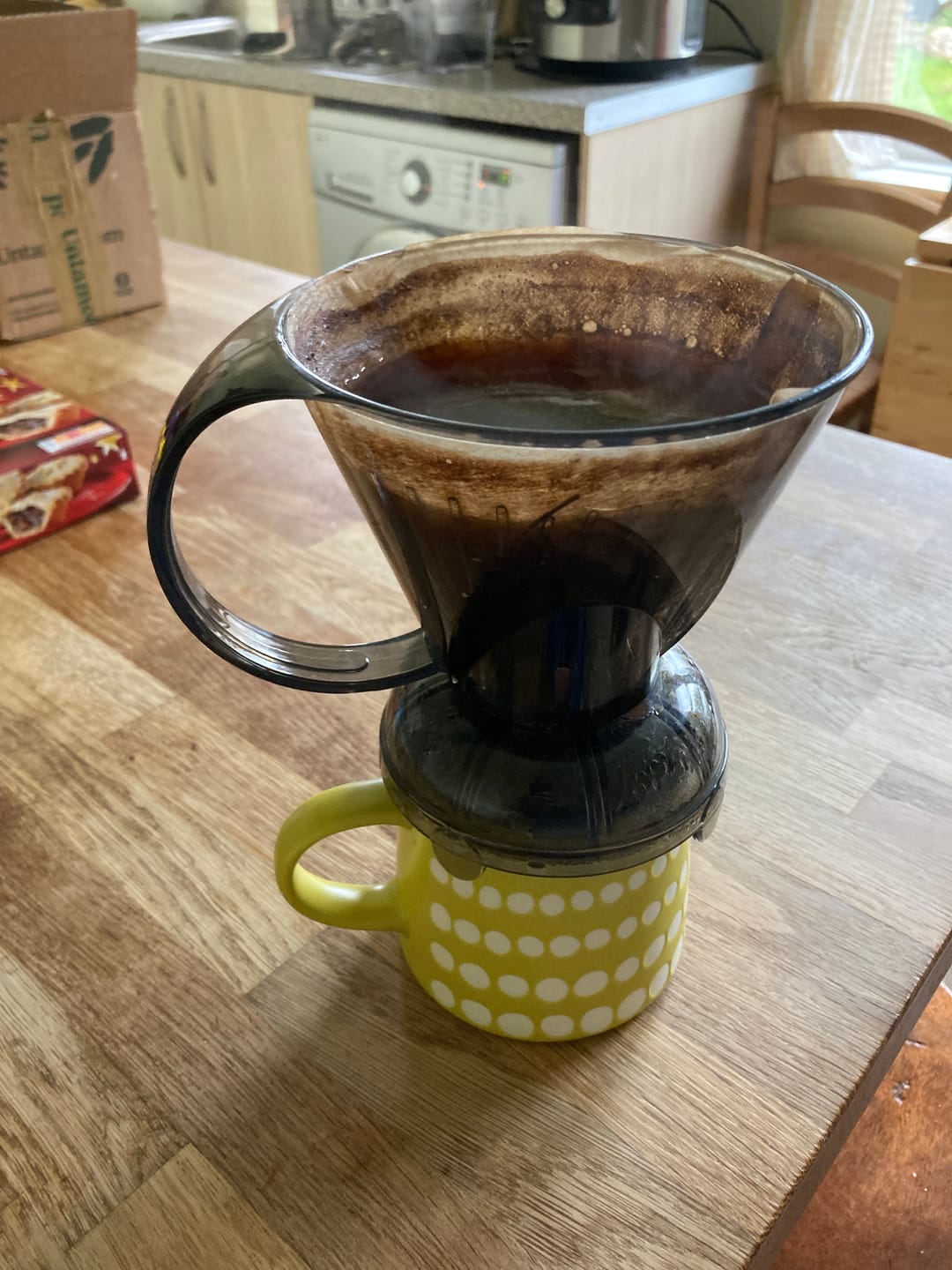 Customer photo review of Costa Rica Decaffeinated Coffee - Swiss Water Decaf Process - Strength 4 - Decadent Decaf