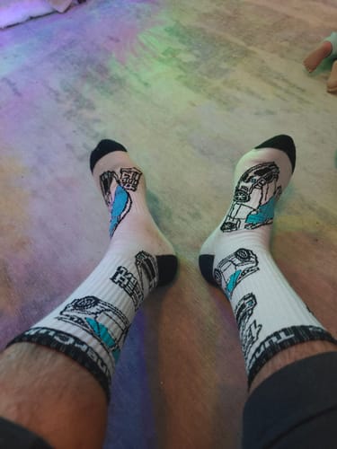 Customer photo review of SKYLINE CREW SOCKS