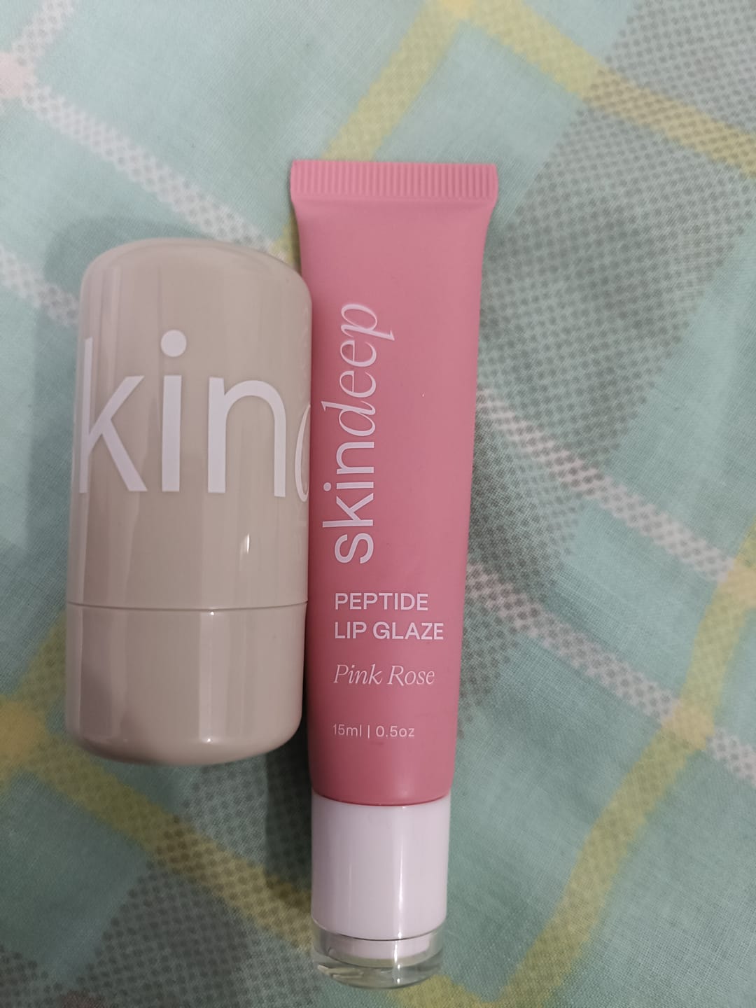 Customer photo review of Lip Glaze+Velvet Flush Duo