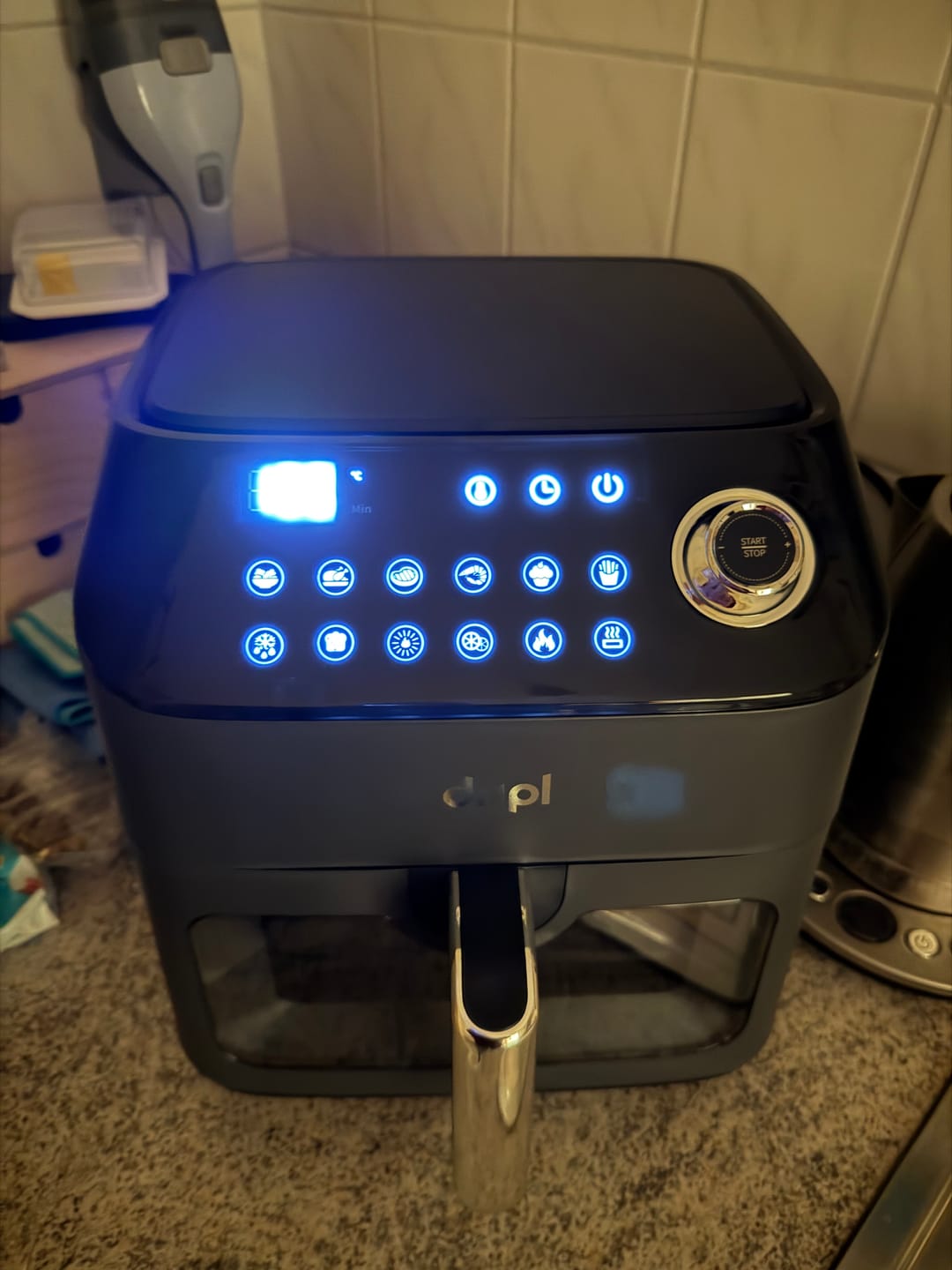 Customer photo review of Dripl Heißluftfritteuse 5,7L mit LCD Touchscreen